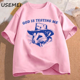 God Is Testing Me and I Have Not Studied Man T-shirt Funny