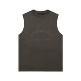 Fog Essentials tank summer FOG letter crew neck vest