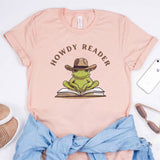Retro Howdy Reader Frog Shirts Country Bookish Shirt