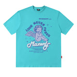 Men T-Shirt Butterfly Print Versatile Casual Loose