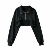 Women Hoodie Solid Color Loose Slimming