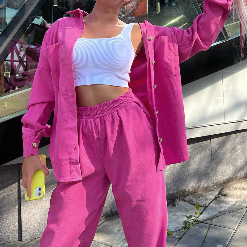 Women Co-Ords Two-Piece Set Casual Fashion Set Loose
