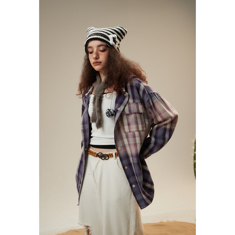 Unisex Shirt Flannel Plaid Shirt