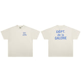 Gallery Dept T-Shirt Alphabet Slogan Short Sleeve T-Shirt