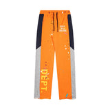 Gallery Dept Sweatpants Hand-painted ink-splashing contrasting casual trousers