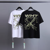 Ow T Shirts Double-Sided Splash-Ink Arrow for Men and Women