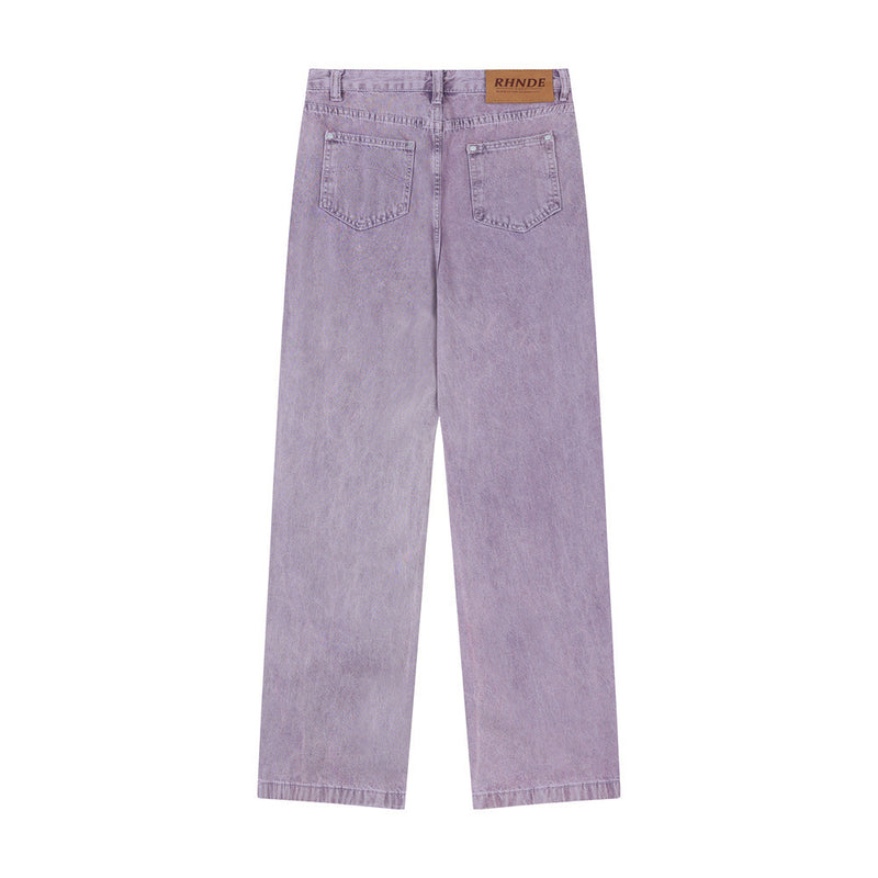 Men Jeans Old Loose Leisure Ripped