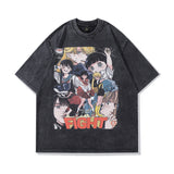 Men T-Shirt Doberman Pinscher Vintage Print Loose