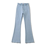 Women Jeans Stretch Slim Fit Denim Bell-Bottom Pants