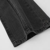 Men Jeans Washed Vintage Washed Stitching Loose