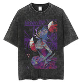 Japanese Anime Vintage Washed Perfect Blue T Shirt Men Women