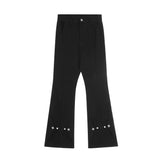 Men Jeans Bell-Bottom Pants Loose Fit