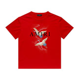 Amiri T Shirt Casual Hip Hop High Street round Neck Short Sleeve T-shirt