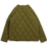 Men Cotton Padded Jacket Coat Retro Workwear Cotton Coat Jacket Men's Loose Collarless Jacket
