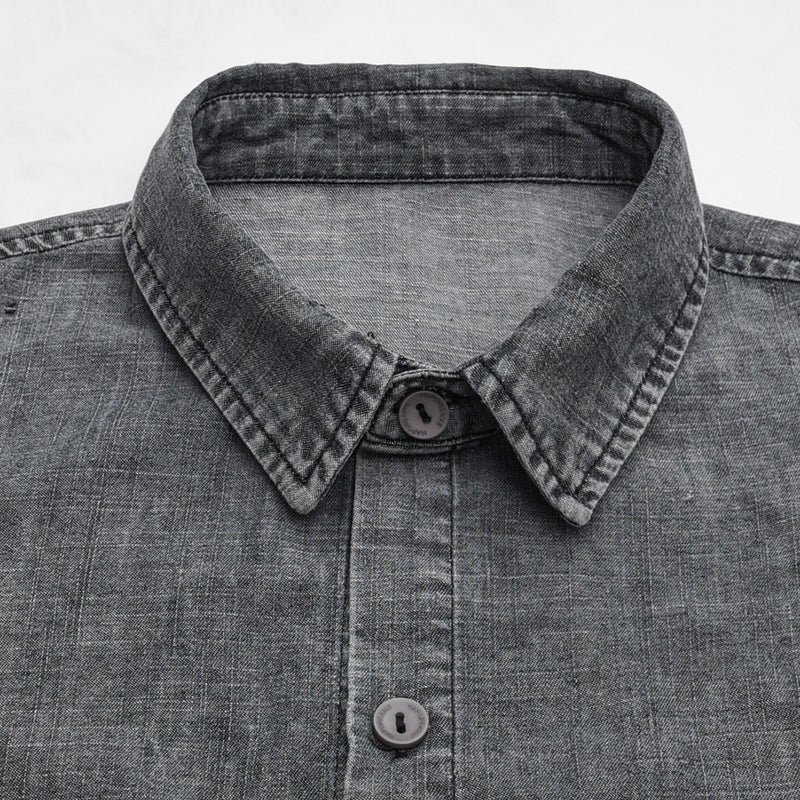 Unisex Shirt Heavy Pocket Loose Denim