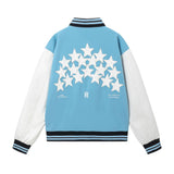 Amiri Jacket AMI Pattern Lapel Baseball Jacket for Men and Women