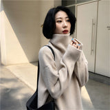 Women Pullover Sweater Loose Knitted Slimming