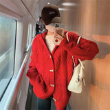 Women Knitted Cardigan Jacket Loose