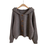 Women Knitted Cardigan Loose Slimming and Short