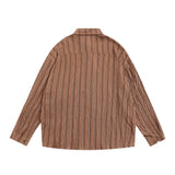 Men Long Sleeved T Shirt Long Sleeve Shirt Men's Loose Spring and Autumn Leisure Shirt Outer Wear Lapel Street