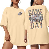 Game Day Shirts Women Oversized Football Tshirt Sunday