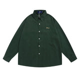 Men Long Sleeve T Shirt Spring and Autumn Leisure Long Sleeve Shirt Simple, Loose and Versatile Lapel Shirt