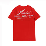Amiri T Shirt Embroidered Lettered Casual Short-Sleeved T-shirt Men