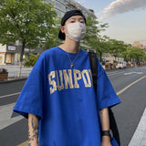 Men T Shirt Summer Pure Cotton Heavy Retro