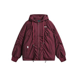 Unisex Coat Hooded Jacket Loose Winter Warm Couple