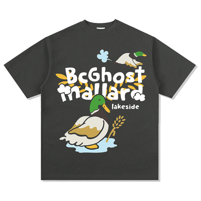 Unisex T Shirt Top Loose Short Sleeve