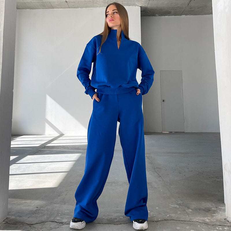 Women Co-Ords Suit V-neck Autumn and Winter