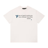 Fog Essentials T Shirts Spring/Summer Letter Print Pattern Crew Neck Short Sleeves