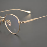 CHH Chrome Hearts Glasses Collection Versatile Vintage Round Engraved Pure Titanium Myopia Glasses Frame
