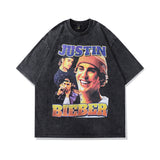 Men's T-Shirt Short-Sleeved T-shirt Men's Retro