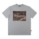 Men T-Shirt Cartoon Creative Printing Loose