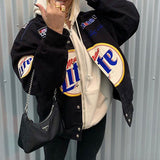 Women Jacket Sports Casual Loose Trench Coat