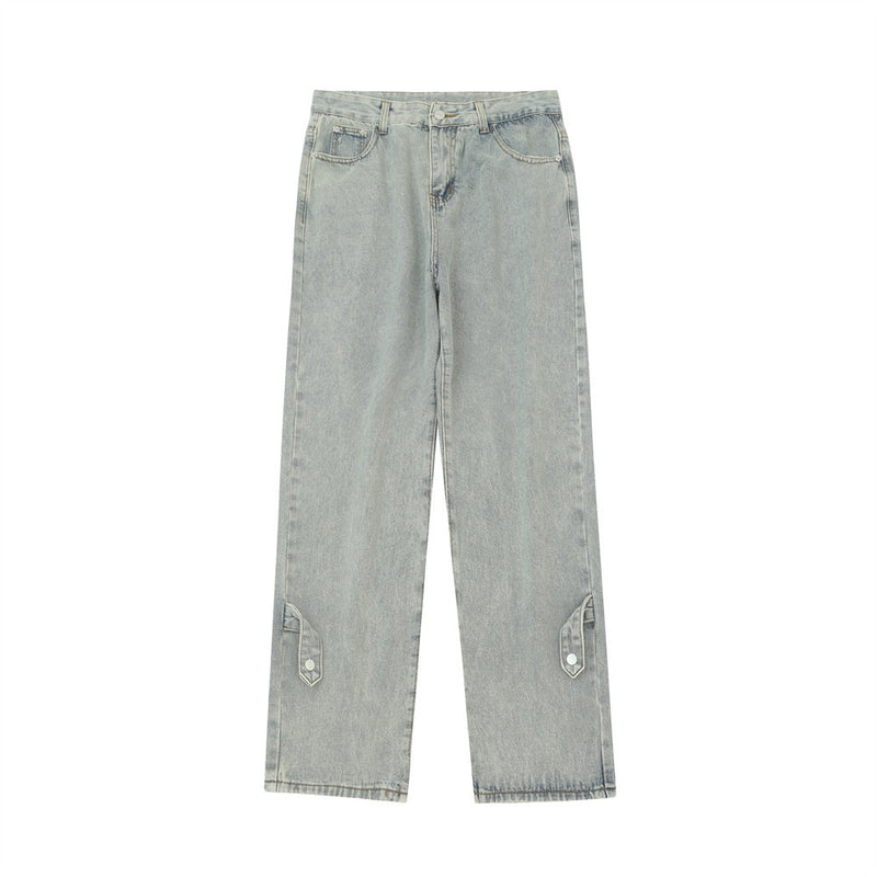 Men Jeans Loose Old Casual
