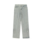 Men Jeans Loose Old Casual