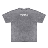 Purple Brand Distressed T Shirts Short Sleeve