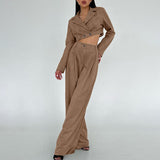 Women Co-Ords Short Suit Coat High Waist Casual