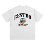 Unisex T Shirt Simple Loose Shoulder Short Sleeve