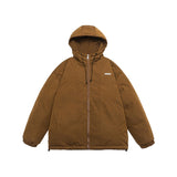 Unisex Coat Loose Hooded Winter Thick Cotton Clothing