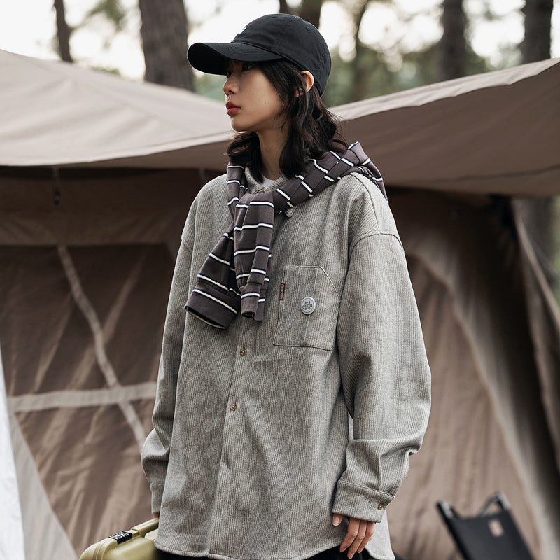 Unisex Shirt Retro Loose Casual