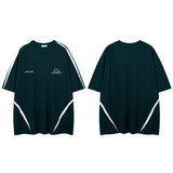 Men T-Shirt Stitching Baseball Uniform College Style Loose