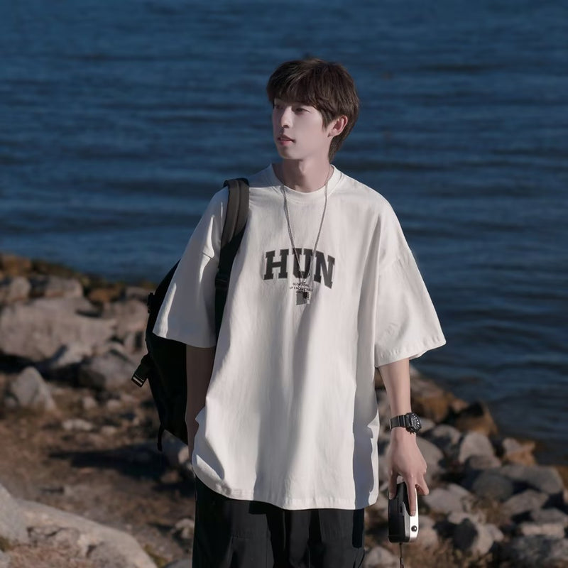 Men T Shirt Summer Loose Casual