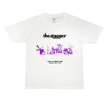 Rock Star T Shirt Punk Rock the Stooges Puppet Band Washed Distressed T-shirt Cotton Short Sleeve