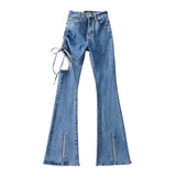 Women Jeans Hot Girl Bell-Bottom Pants Slim Fit
