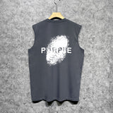 Purple Brand Tank T Shirts Sleeveless T-shirt Vest