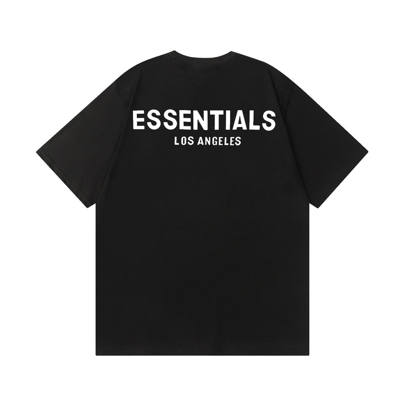 Fog Essentials T Shirts Spring/Summer FOG Reflective Letter Crew Neck Short Sleeves