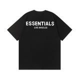Fog Essentials T Shirts Spring/Summer FOG Reflective Letter Crew Neck Short Sleeves